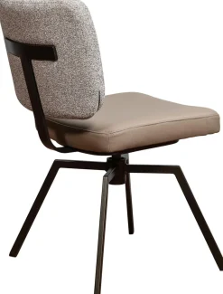 Eetkamerstoelen Zonder Armleuning-Movani Siano Eetkamerstoel Mocca, Light Brown
