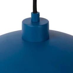 Hanglampen|Hanglampen-Lucide Siemon Hanglamp Blauw, Goud