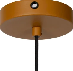 Hanglampen|Hanglampen-Lucide Siemon Hanglamp Okergeel, Goud