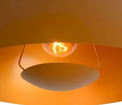 Hanglampen|Hanglampen-Lucide Siemon Hanglamp Okergeel, Goud