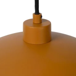 Hanglampen|Hanglampen-Lucide Siemon Hanglamp Okergeel, Goud