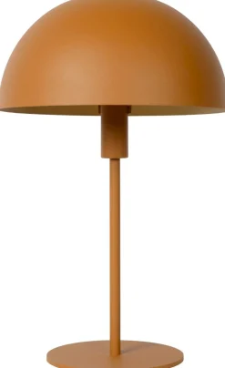 Moderne Tafellampen|Tafellampen-Lucide Siemon Tafellamp Okergeel, Goud