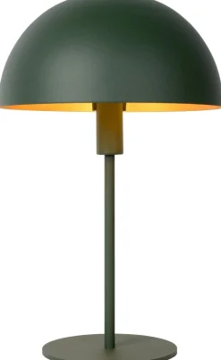 Moderne Tafellampen|Tafellampen-Lucide Siemon Tafellamp Groen, Goud