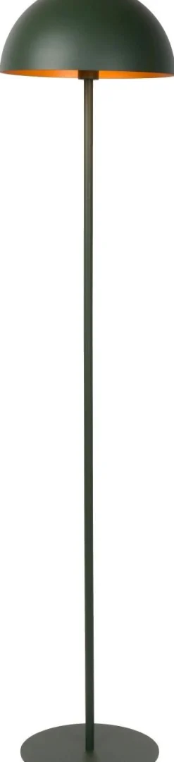 Vloerlampen|Vloerlampen-Lucide Siemon Vloerlamp Groen, Goud