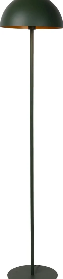 Vloerlampen|Vloerlampen-Lucide Siemon Vloerlamp Groen, Goud