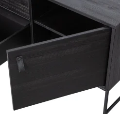 Tv-Meubels-WOOOD Silas Breed Tv-meubel Black Night