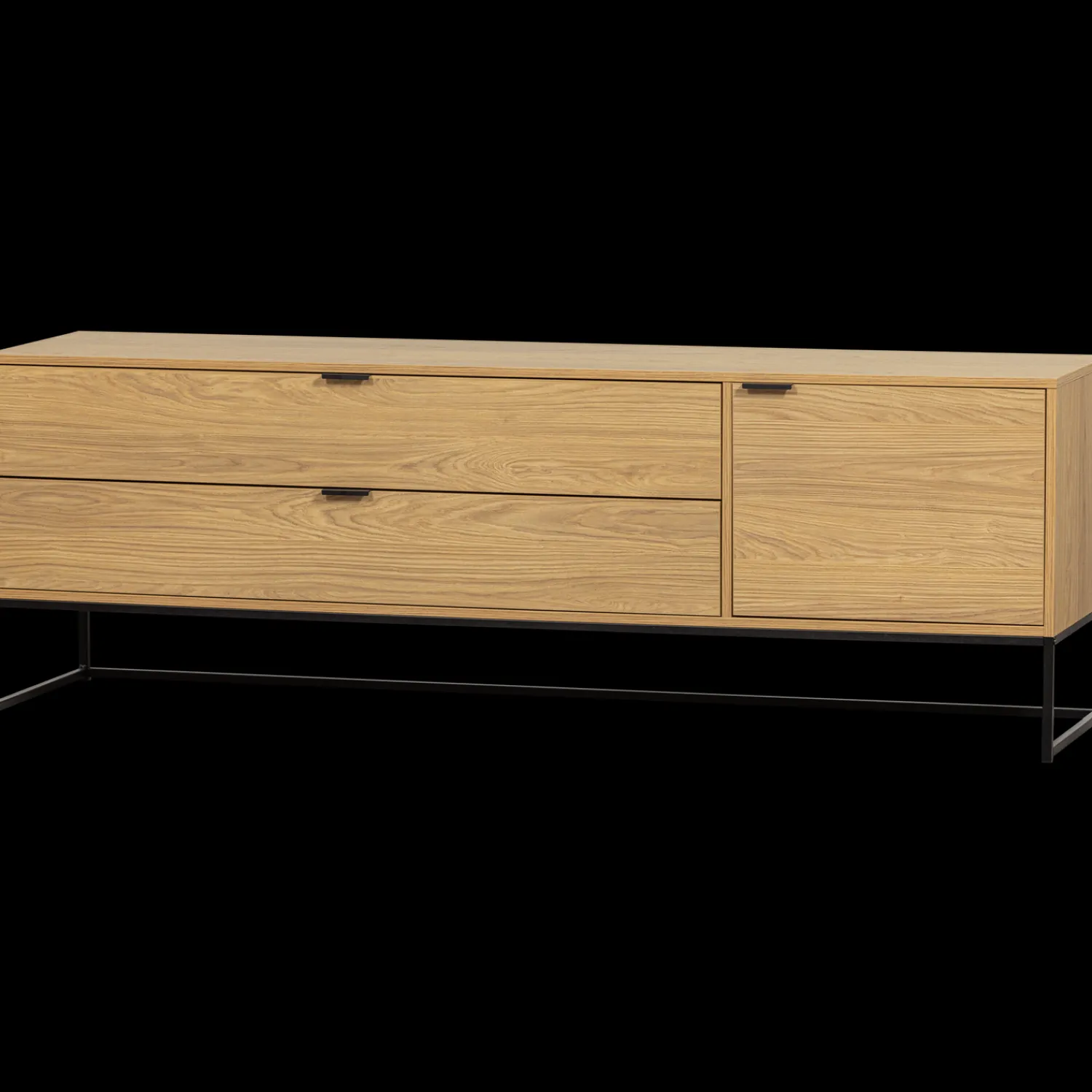 Tv-Meubels-WOOOD Silas Breed Tv-meubel Oak