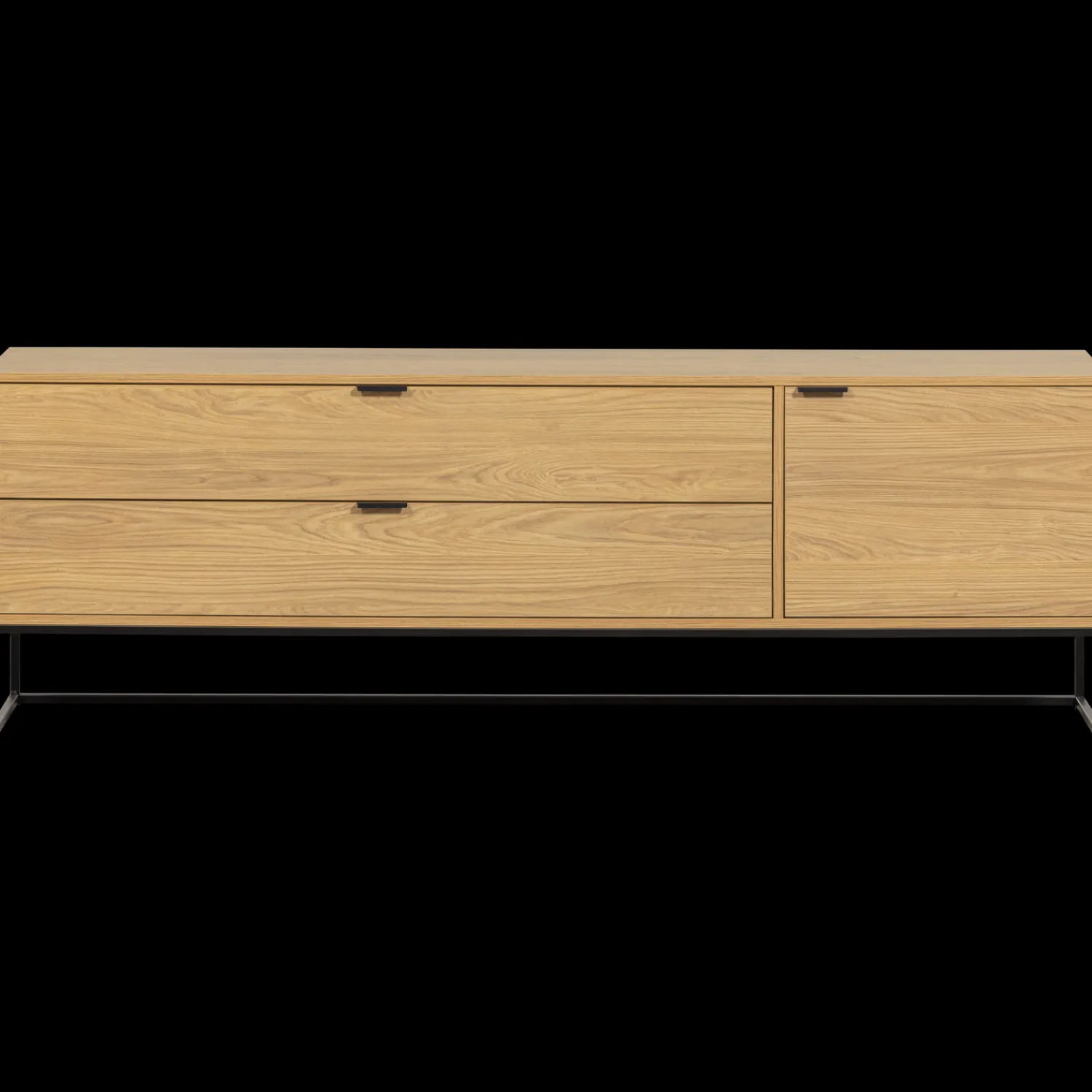 Tv-Meubels-WOOOD Silas Breed Tv-meubel Oak