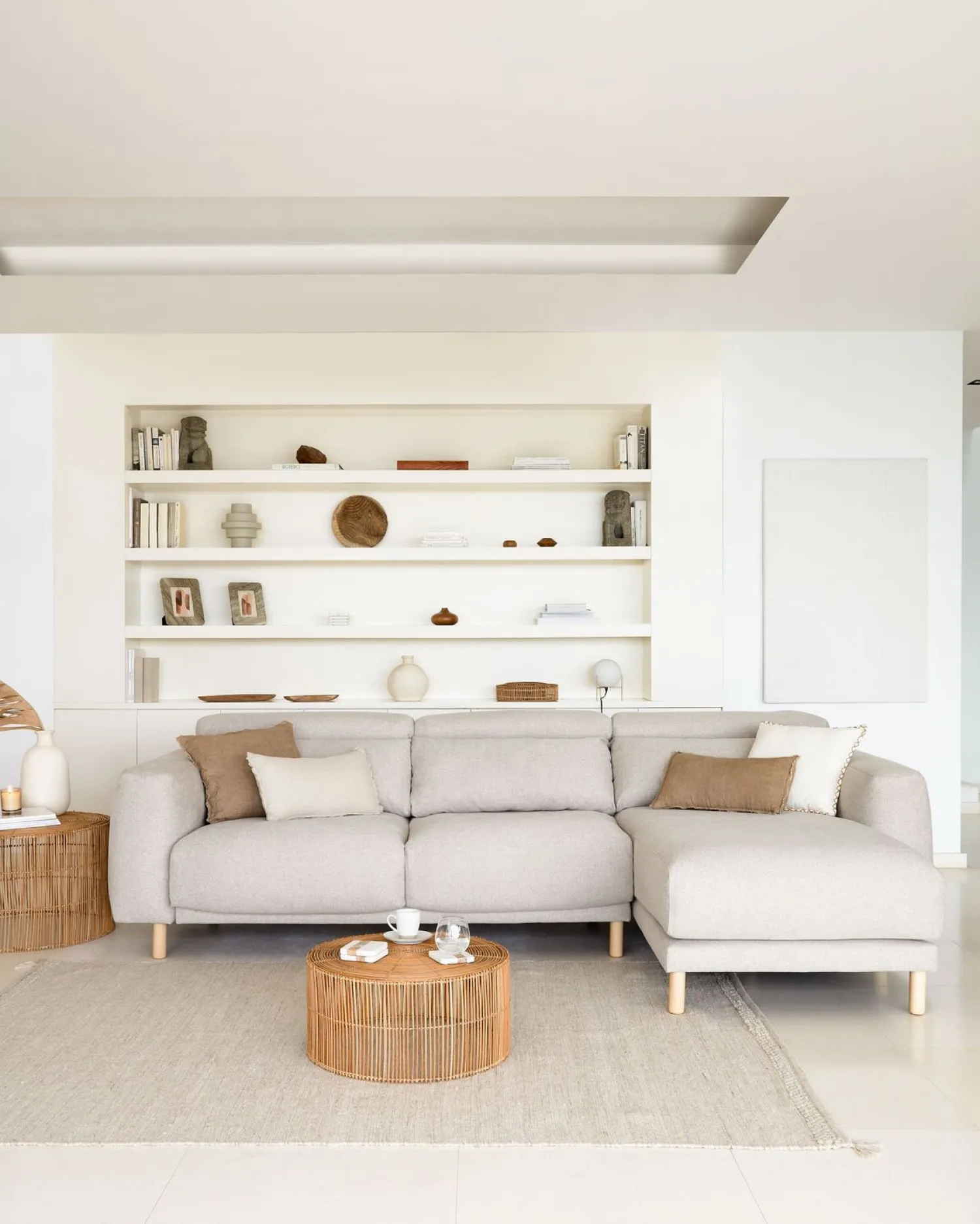 Zitbanken-Kave Home Singa 3-Zitsbank Beige
