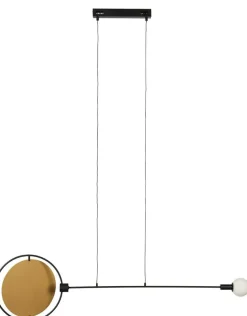 Moderne Hanglampen|Moderne Hanglampen-Zuiver Sirius Hanglamp Zwart, Goud