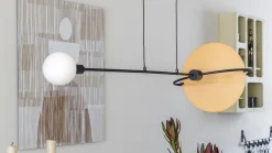 Moderne Hanglampen|Moderne Hanglampen-Zuiver Sirius Hanglamp Zwart, Goud