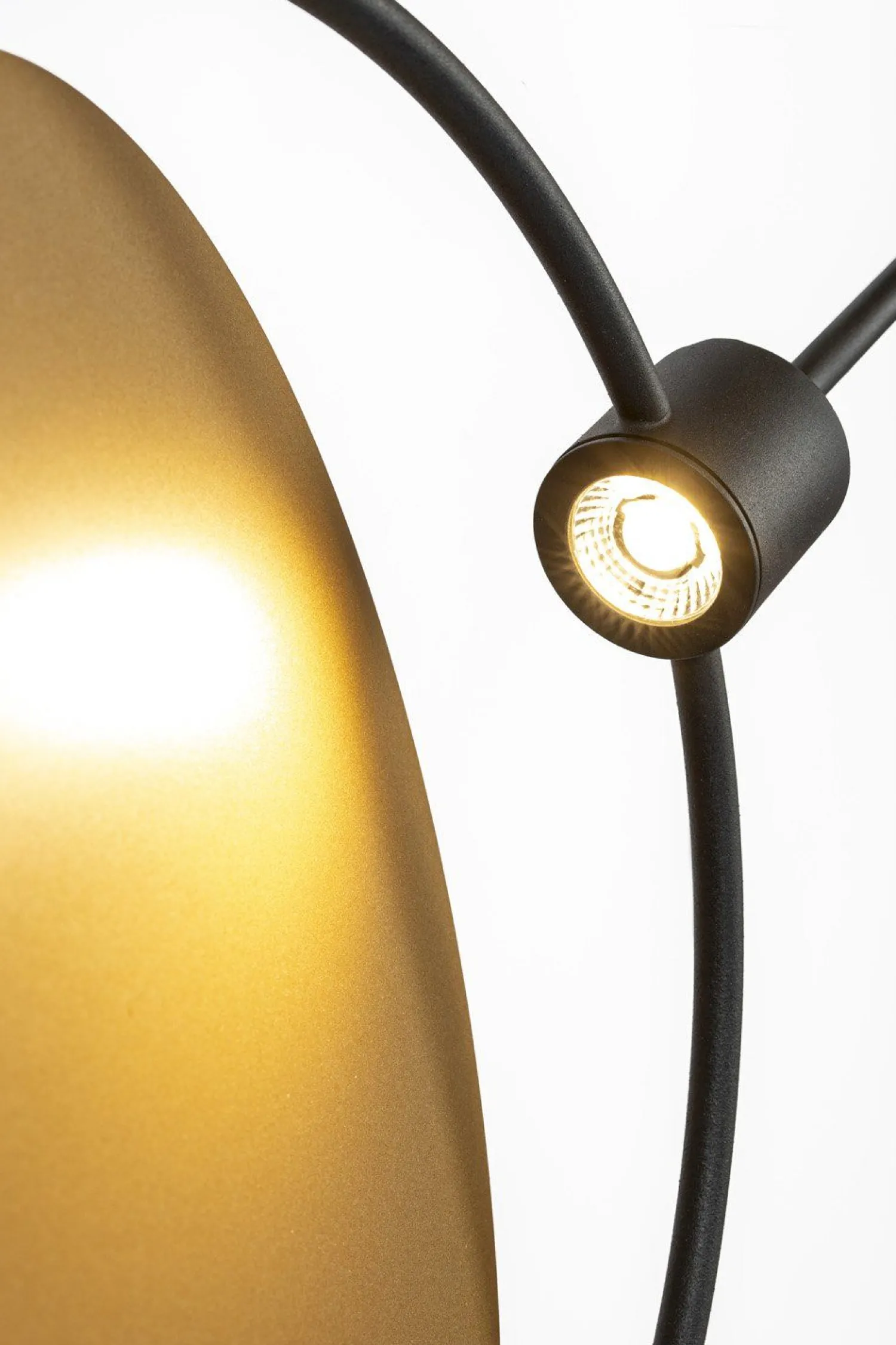 Design Vloerlampen|Vloerlampen-Zuiver Sirius Vloerlamp Zwart, Goud