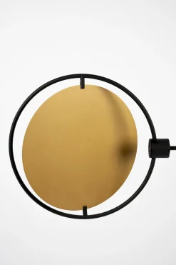 Design Wandlampen|Wandlampen-Zuiver Sirius Wandlamp Zwart, Goud