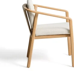 Tuinstoelen-Kave Home Sirte Tuinstoel Ecru, Naturel
