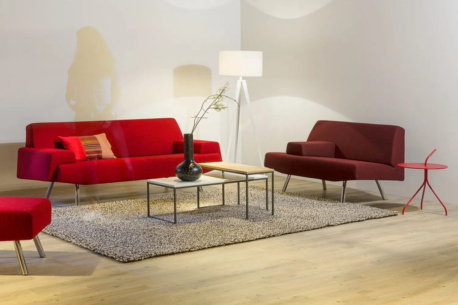 Loveseats-Havee Sky Loveseat Rood