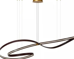 Moderne Hanglampen|Moderne Hanglampen-Lucide Slalom Hanglamp Koffie