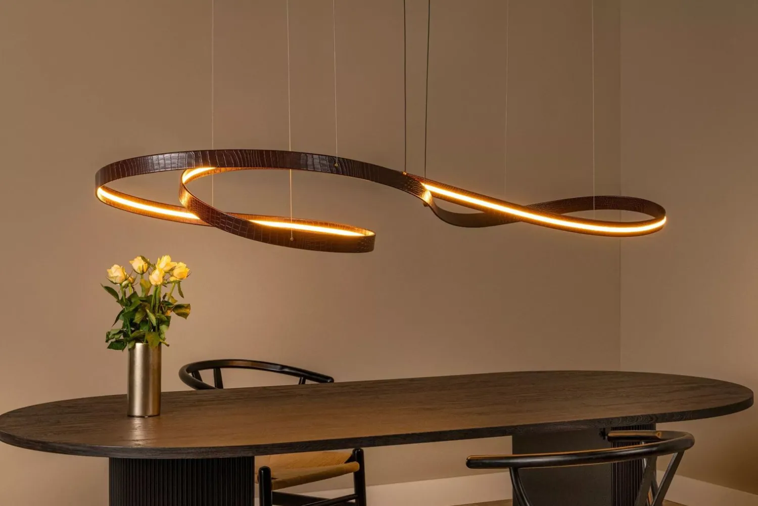 Moderne Hanglampen|Moderne Hanglampen-Lucide Slalom Hanglamp Koffie
