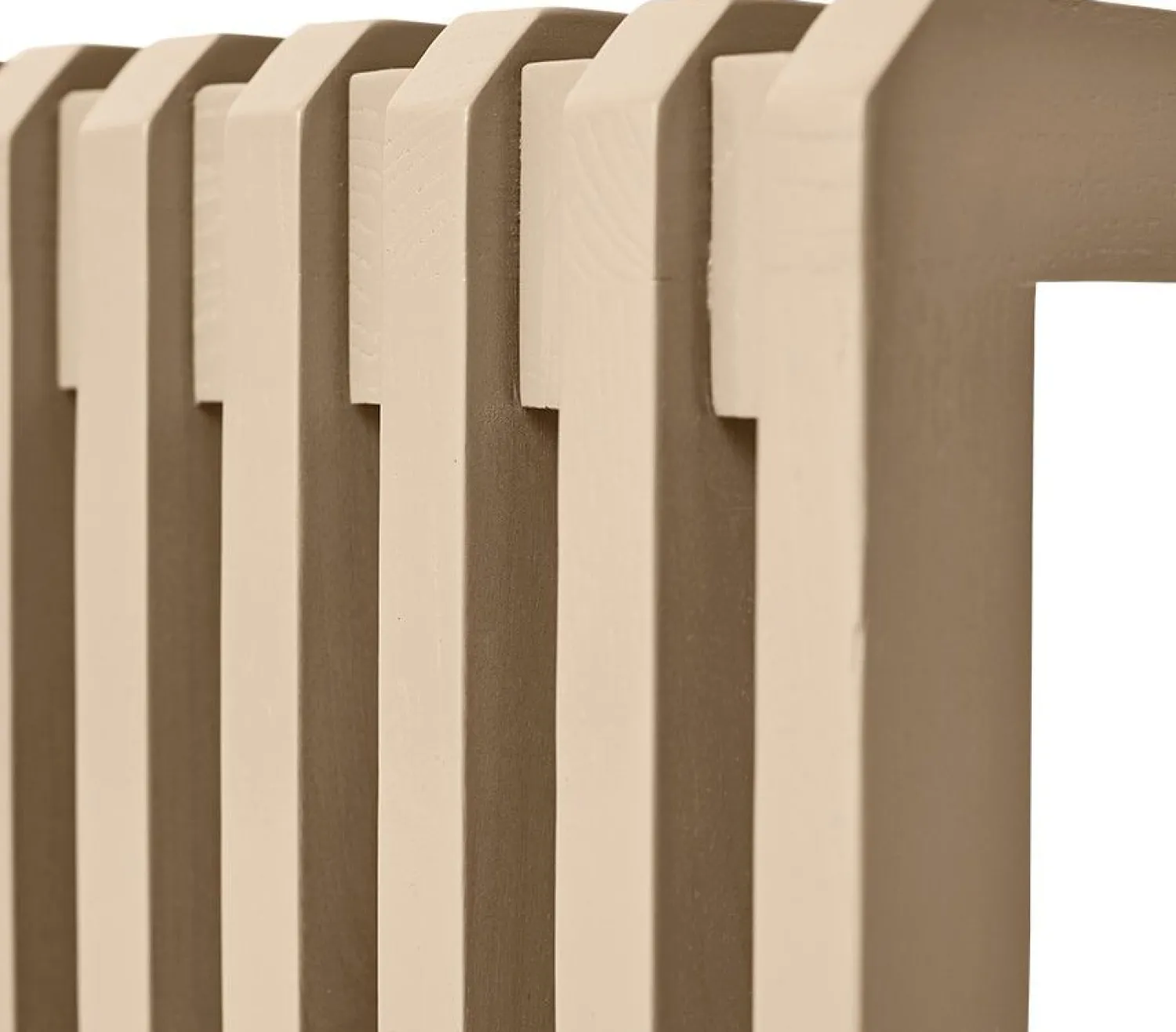 Zitbanken-HKLIVING Slatted L Bank Sand
