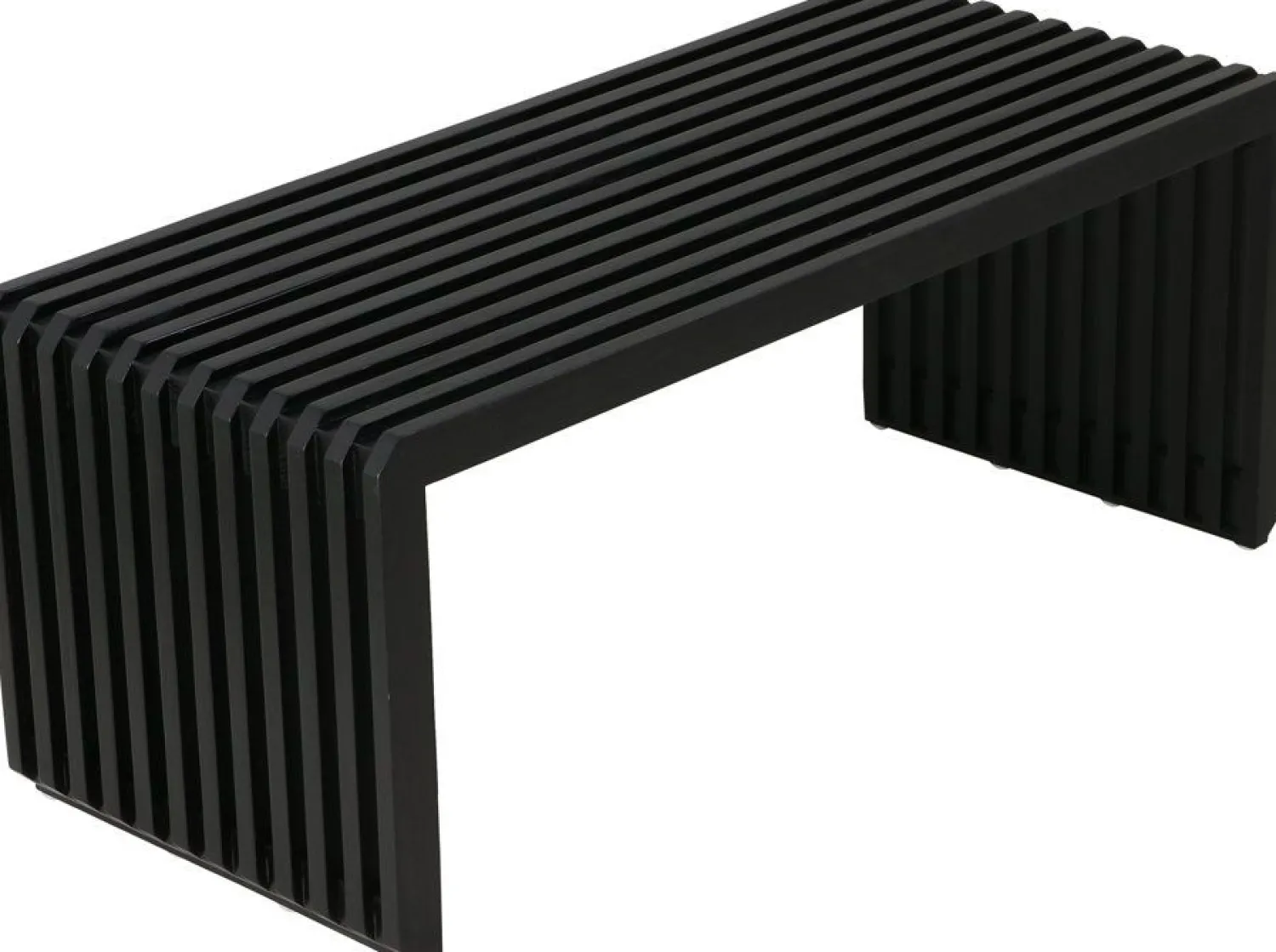 Zitbanken-HKLIVING Slatted M Bank Black
