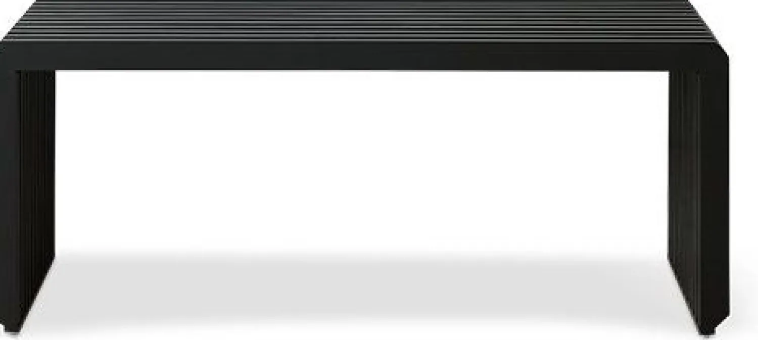 Zitbanken-HKLIVING Slatted M Bank Black