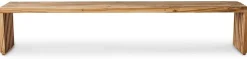 Zitbanken-HKLIVING Slatted XL Bank Natural teak