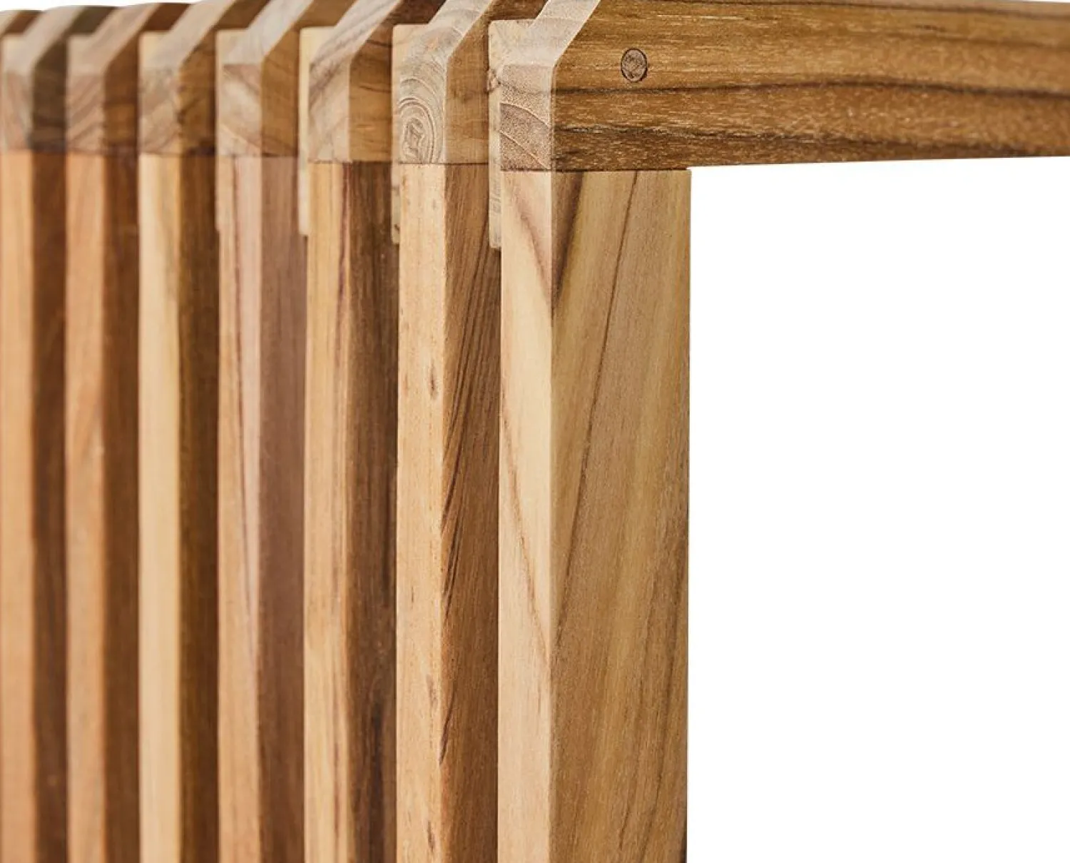 Zitbanken-HKLIVING Slatted XL Bank Natural teak