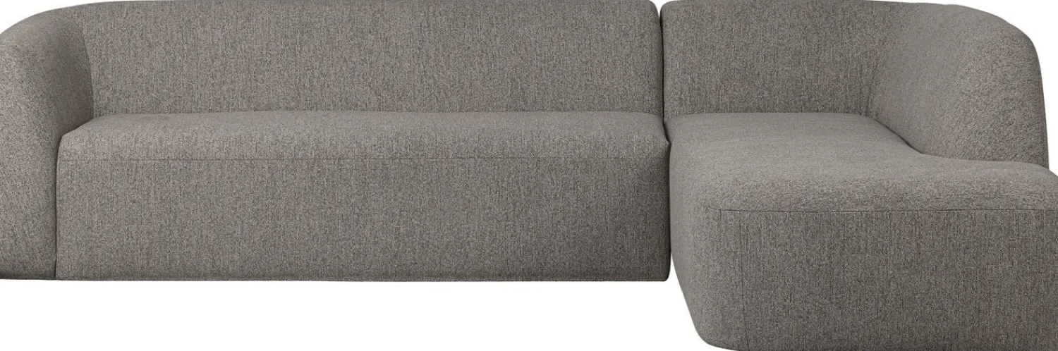Hoekbanken-WOOOD Sloping Hoekbank Grey Melange