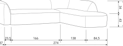 Hoekbanken-WOOOD Sloping Hoekbank Grey Melange