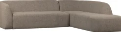 Hoekbanken-WOOOD Sloping Hoekbank Light Brown Melange