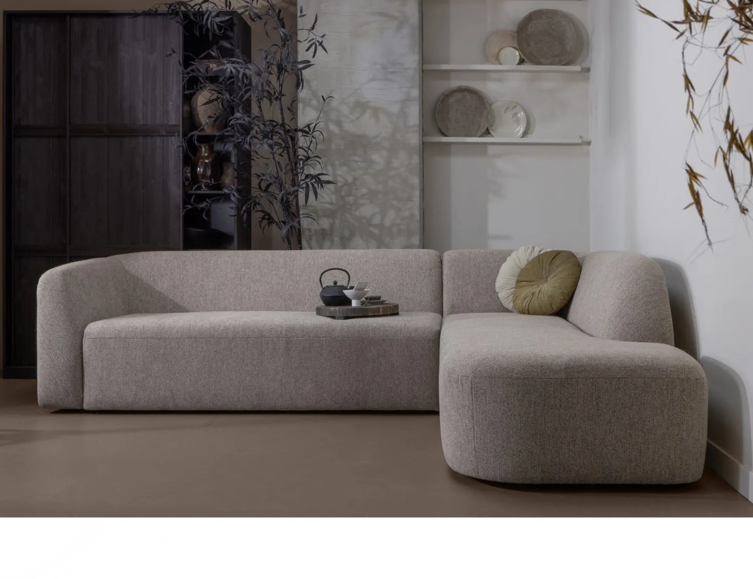 Hoekbanken-WOOOD Sloping Hoekbank Natural Melange