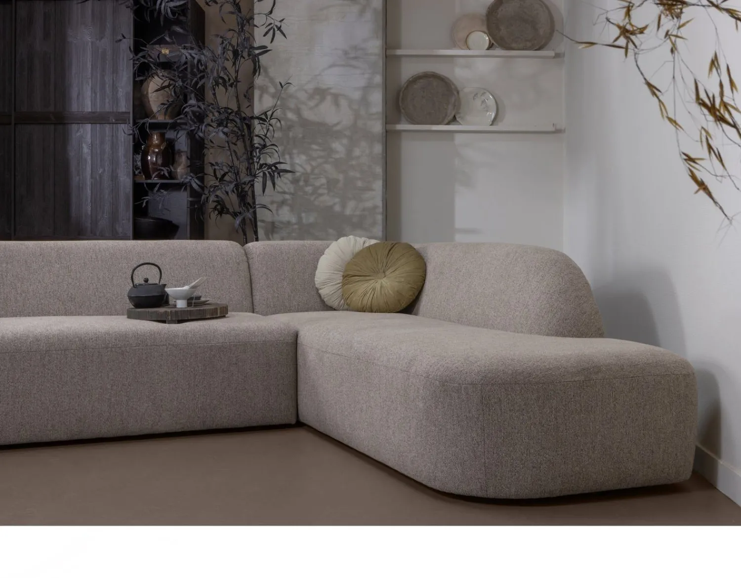 Hoekbanken-WOOOD Sloping Hoekbank Natural Melange