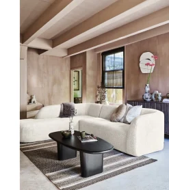Hoekbanken-WOOOD Sloping Hoekbank Pearl Melange