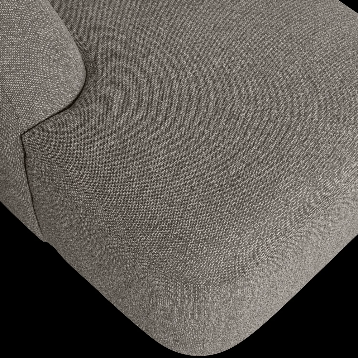 U-Banken-WOOOD Sloping U-bank Grey Melange