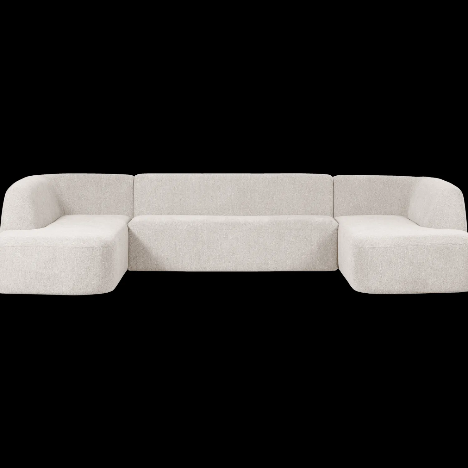 U-Banken-WOOOD Sloping U-bank Pearl Melange