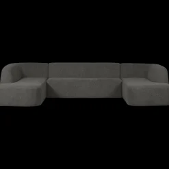 U-Banken-WOOOD Sloping U-bank Black Melange