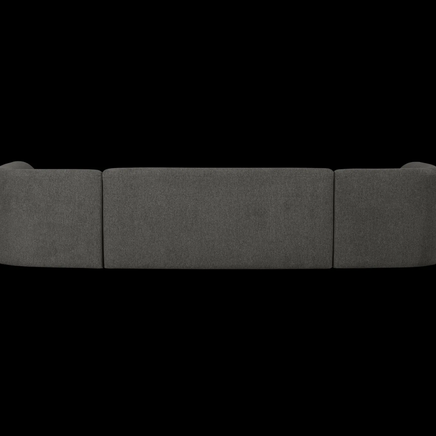 U-Banken-WOOOD Sloping U-bank Black Melange