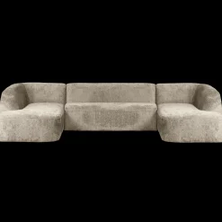 U-Banken-WOOOD Sloping Velvet U-bank Wheatfield