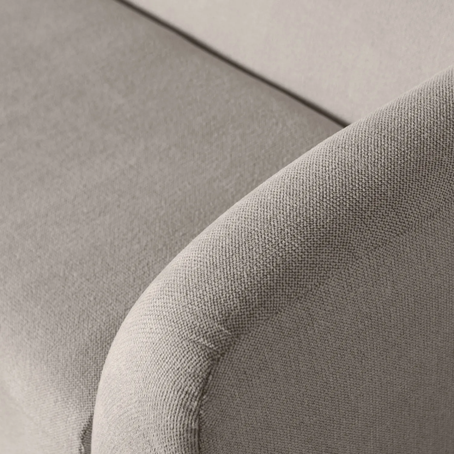 Zitbanken-WOOOD Sloping 3-Zitsbank Off White Melange