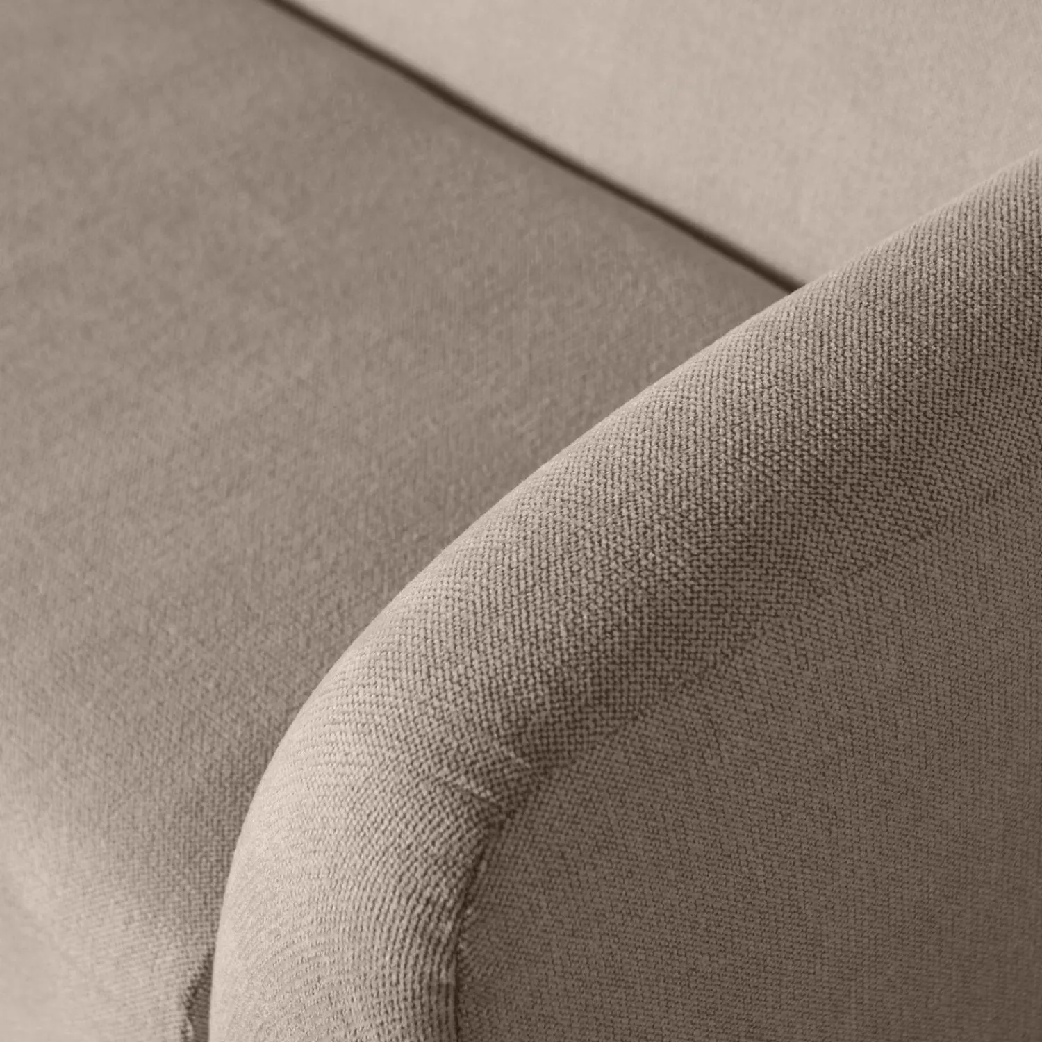 Zitbanken-WOOOD Sloping 3-Zitsbank Light Brown Melange
