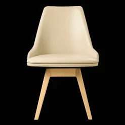 Eetkamerstoelen Zonder Armleuning-Skovby SM819 Eetkamerstoel Beige