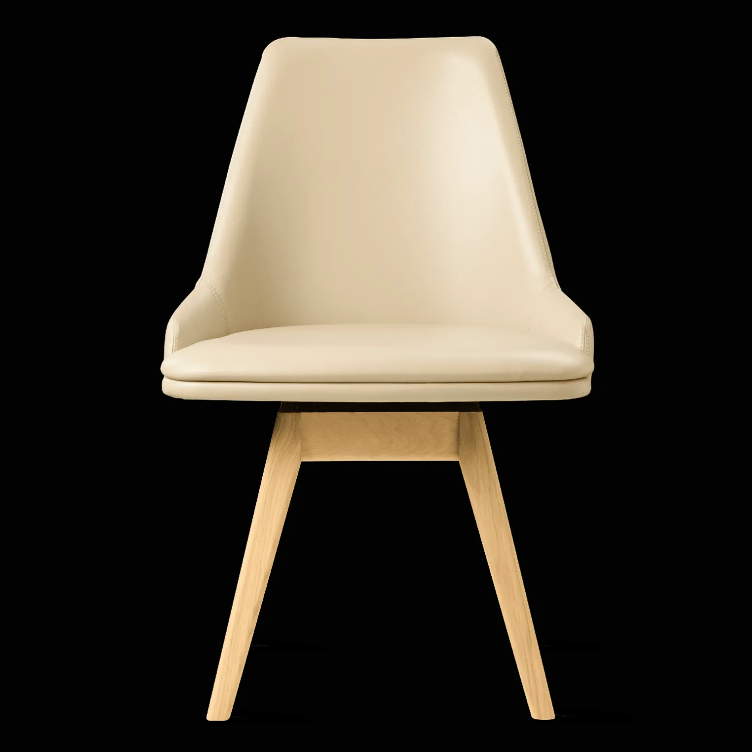 Eetkamerstoelen Zonder Armleuning-Skovby SM819 Eetkamerstoel Beige