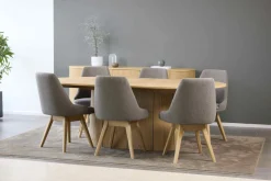 Uitschuifbare Eettafels-Skovby SM115 Eettafel Naturel
