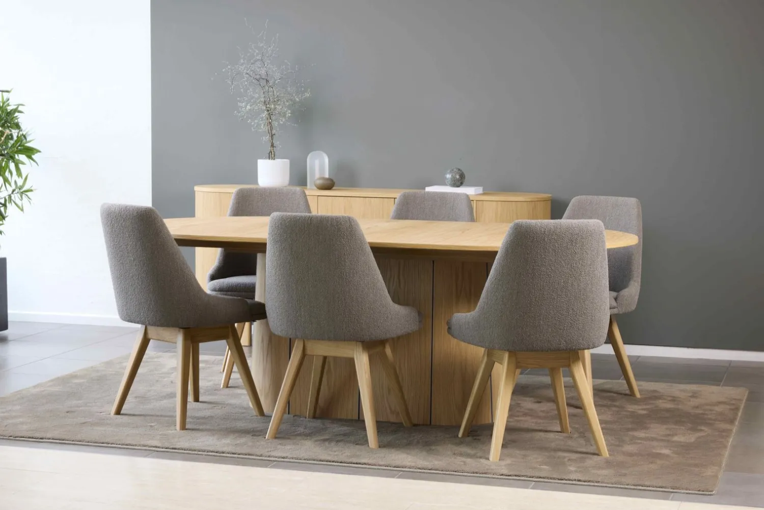 Uitschuifbare Eettafels-Skovby SM115 Eettafel Naturel