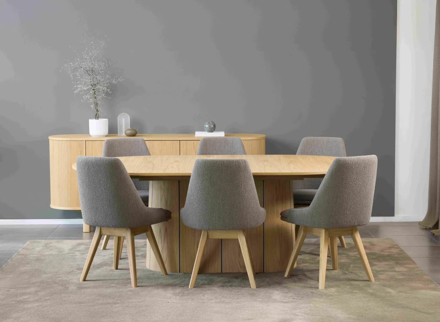 Uitschuifbare Eettafels-Skovby SM115 Eettafel Naturel