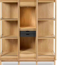 Opbergkasten|Opbergkasten-Skovby SM546 Highboard Naturel
