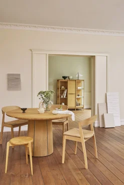 Houten Eettafels|Uitschuifbare Eettafels-Skovby SM33 Uitschuiftafel Zwart