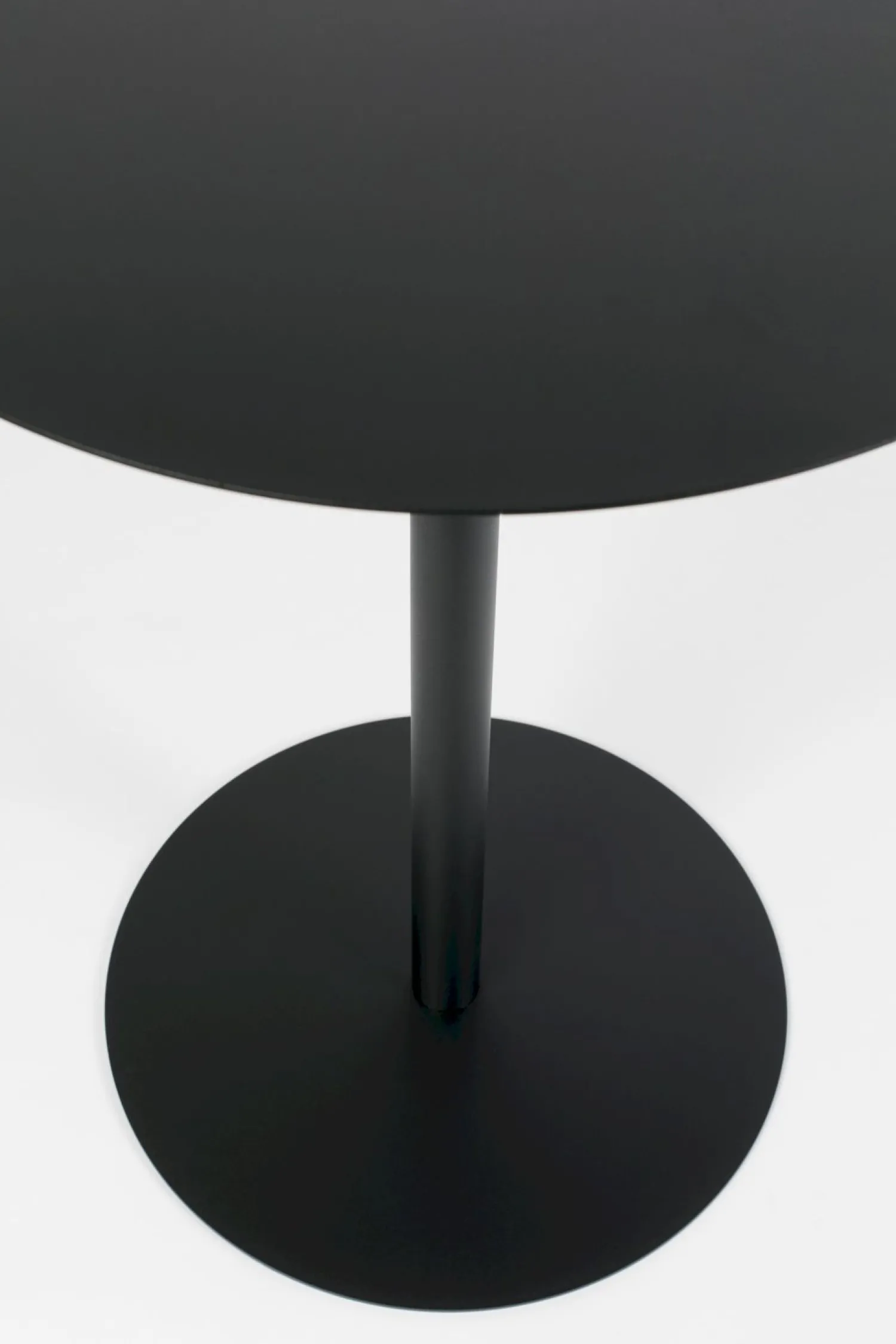 Ronde Bijzettafels-Zuiver Snow Bijzettafel Black