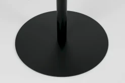 Ronde Bijzettafels-Zuiver Snow Bijzettafel Black