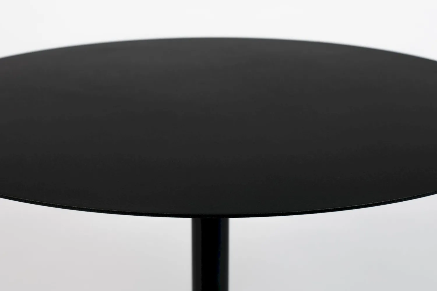 Ronde Bijzettafels-Zuiver Snow Round M Bijzettafel Black