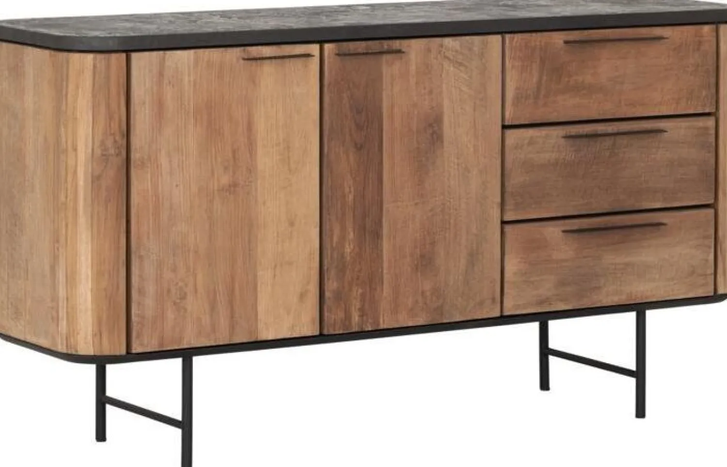 Dressoirs-DTP Home Soho Dressoir Bruin, Zwart